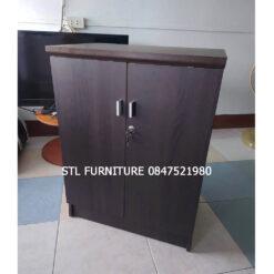 ตู้รองเท้า สีโอ๊ค 60 cm มีกุญแจ