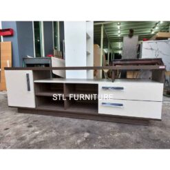 ตู้วางทีวี 180 cm สีไลท์เวงเก้แฟบริค