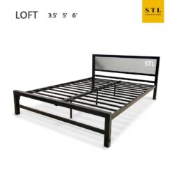 เตียงเหล็กเหลี่ยม Loft Style