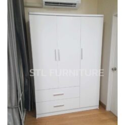 ตู้เสื้อผ้าทวิน สีขาว 140 cm สวยๆ