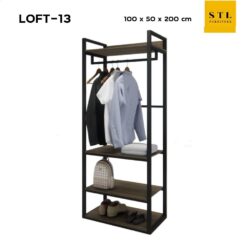 ตู้เสื้อผ้าโครงเหล็ก Loft-13