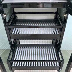 ตู้กับข้าวอลูมิเนียมล้วน 160 cm วางไมโครเวฟ รุ่น Modish111