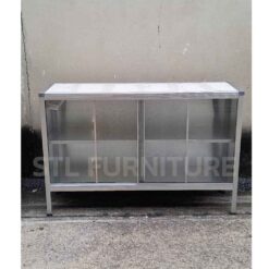 ตู้เคาน์เตอร์ครัว 150 cm สูง บานเลื่อน ด้านหน้า