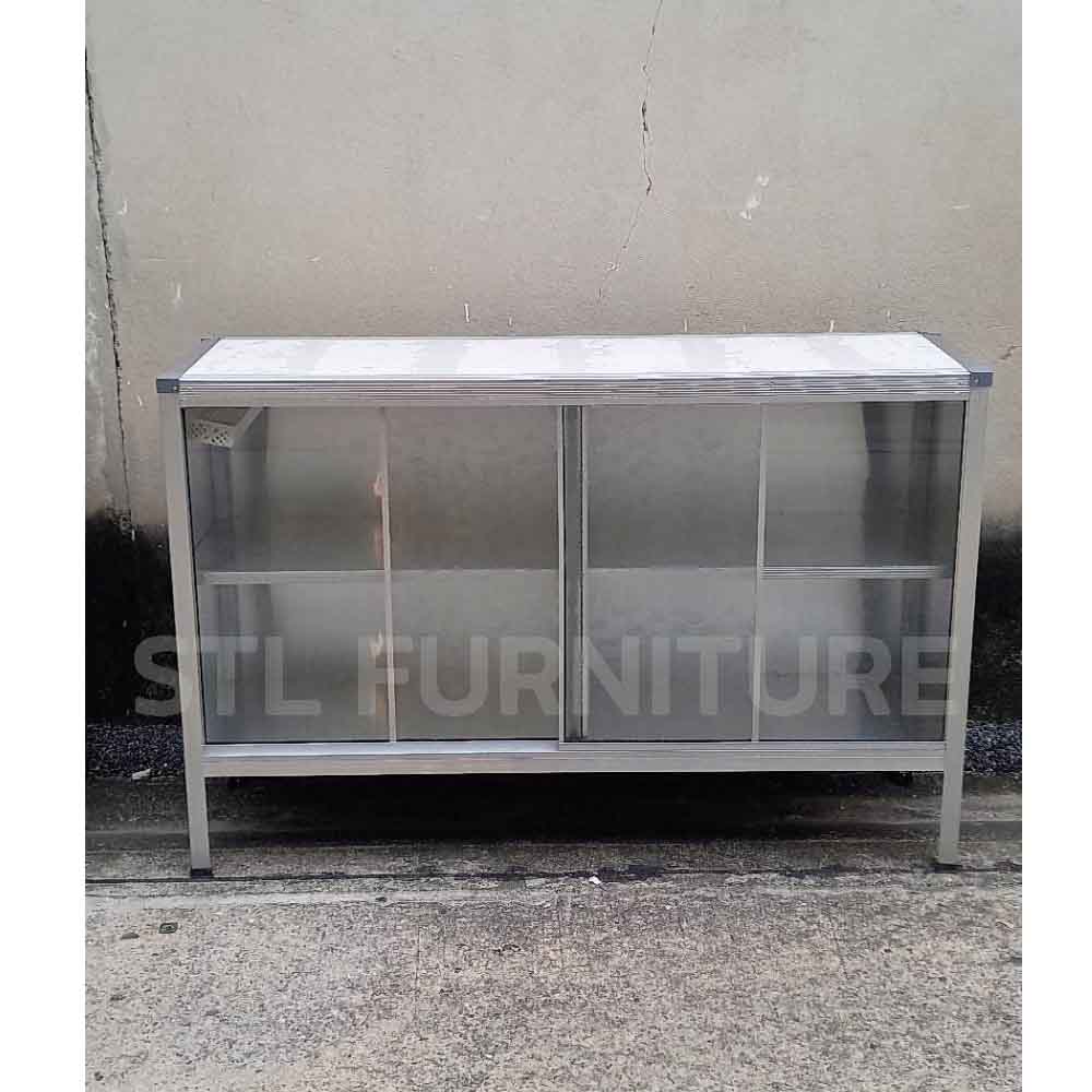 ตู้เคาน์เตอร์ครัว 150 cm สูง บานเลื่อน ด้านหน้า