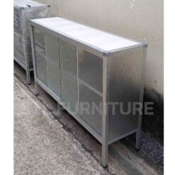 ตู้เคาน์เตอร์ครัว 150 cm สูง บานเลื่อน ด้านตะแคง