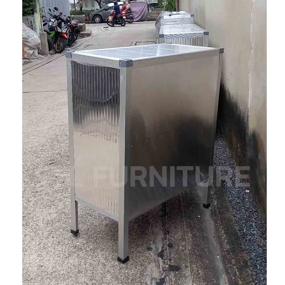 ตู้เคาน์เตอร์ครัว 80 cm สูง บานเลื่อน ด้านหลัง