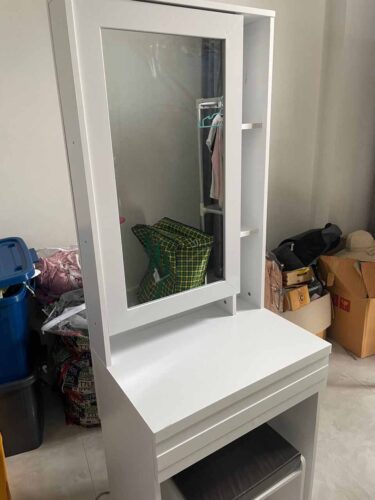 โต๊ะเครื่องแป้ง 60 cm กระจกเปิดได้ photo review