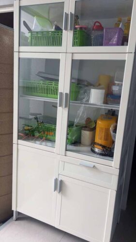 ตู้กับข้าว อลูมิเนียมล้วน บานสวิง 90 100 120 cm photo review