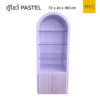 ตู้โชว์ทรงโค้ง Pastel