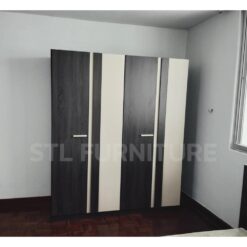 ตู้เสื้อผ้า 160 cm glorie สีแอชบราวน์เบจ สวยมาก