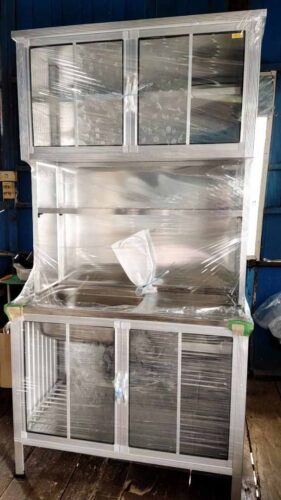 ตู้ซิงค์ล้างจาน โครงเหล็ก ต่อบน 100 cm photo review