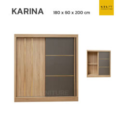 ตู้เสื้อผ้าบานเลื่อน 180 cm รุ่น Karina