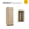 ตู้เสื้อผ้า MONICH1 พร้อมตู้เสริมบน ขนาด 80 cm