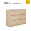 ตู้ลิ้นชักมินิมอล 6 ช่อง รุ่น GIDE-2
