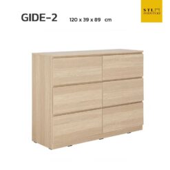 ตู้ลิ้นชักมินิมอล 6 ช่อง รุ่น GIDE-2