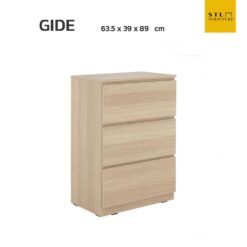 ตู้ลิ้นชักมินิมอล 3 ช่อง รุ่น GIDE