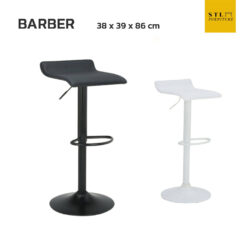 เก้าอี้บาร์ Barber สีขาว สีดำ