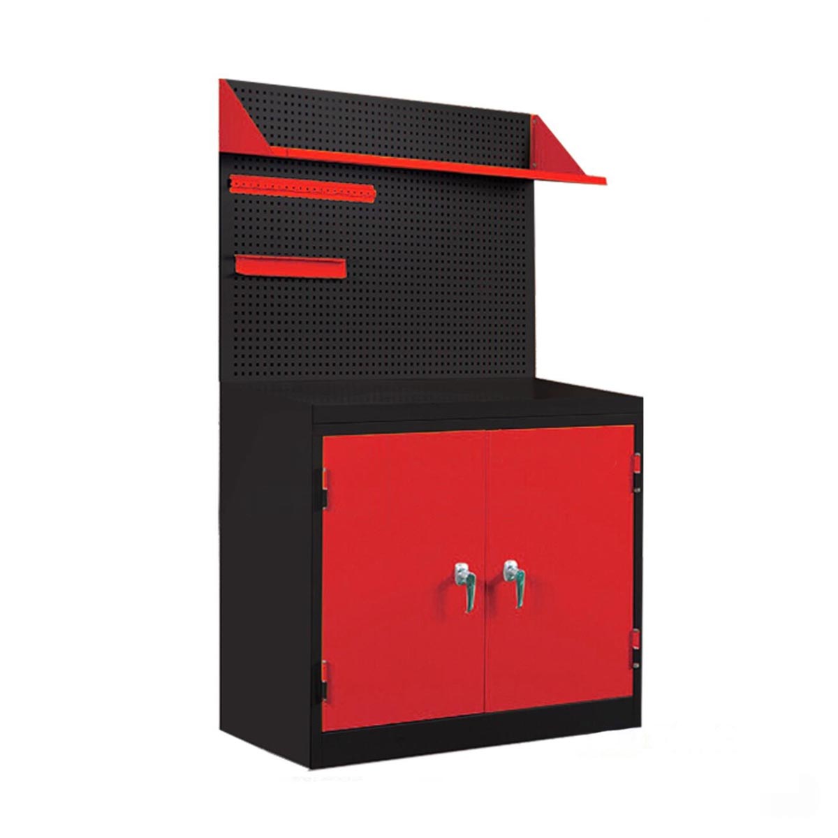 ตู้เก็บเครื่องมือช่าง 2 บานเปิด พร้อมตะแกรงแขวน - Image 2