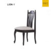 เก้าอี้ไม้จริงเบาะ LION1