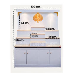 Alternative view of ตู้พระ minimal 120 cm มีไฟ ข้างโล่ง