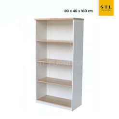 ชั้นโล่ง 80 cm สูง สีขาวเมเปิ้ล