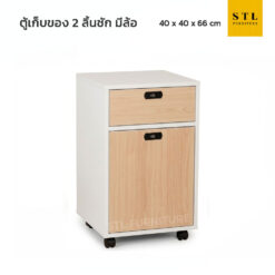 ตู้เก็บของ 1 ลิ้นชัก 1 บานเปิด มีล้อ กุญแจรหัส