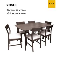 ชุดโต๊ะกินข้าว Yoshi (6 ที่นั่ง)