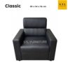 โซฟา 1 ที่นั่ง รุ่น classic สีดำ