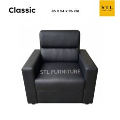 โซฟา 1 ที่นั่ง รุ่น classic สีดำ