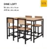 ชุดโต๊ะกินข้าว Loft set 4 ที่นั่ง