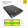 ที่นอนโฟมเสริมใยมะพร้าวหุ้มหนัง PVC หนา 6 นิ้ว รุ่น classic