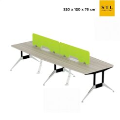 โต๊ะทำงานกลุ่ม 320 cm Motech