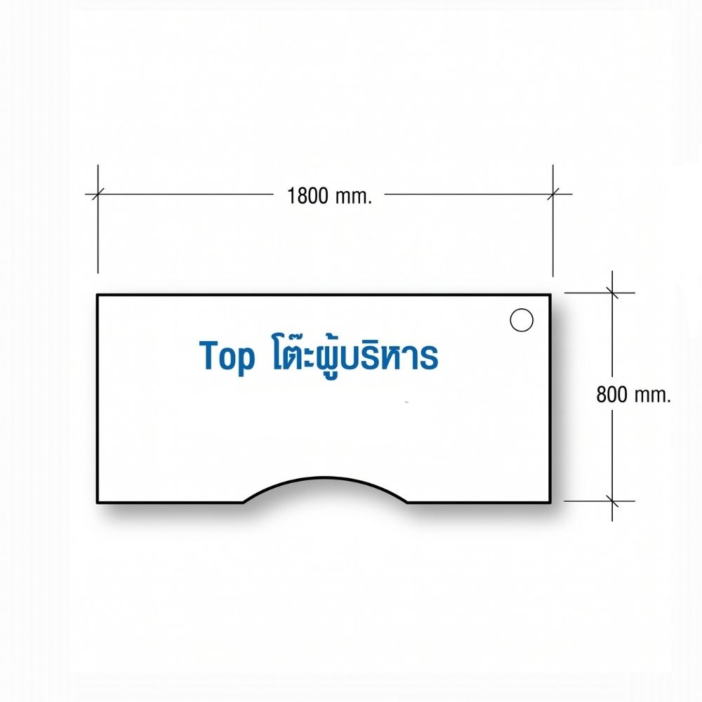 โต๊ะทำงานผู้บริหาร 180 cm (SmartForm) - Image 2