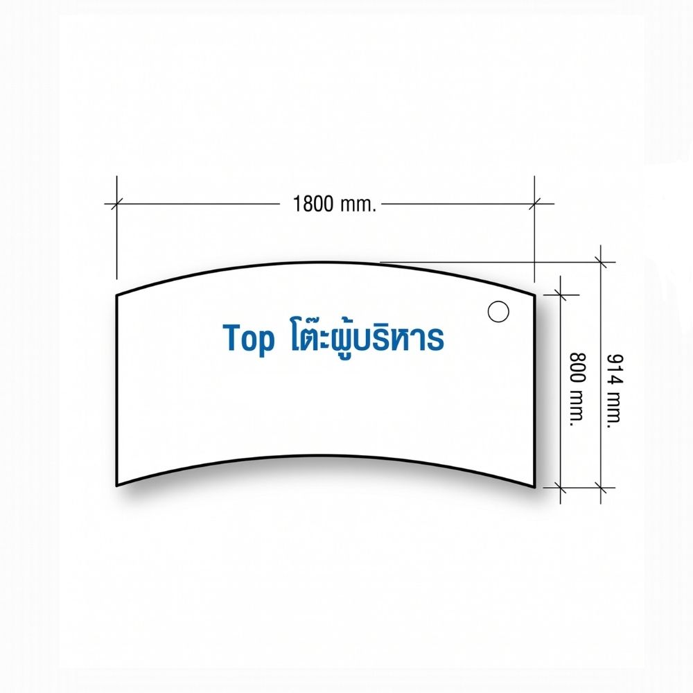 โต๊ะทำงานผู้บริหาร 180 cm (SmartForm) - Image 2